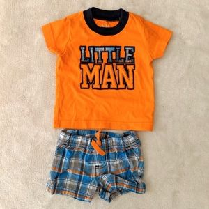 2/$6❤️ Carter's Outfit Shirt & Shorts 0-3